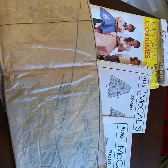 5/$25 MCCall 8136 vintage 1960 circular dress rock and roll size 16 - Picture 4 of 4